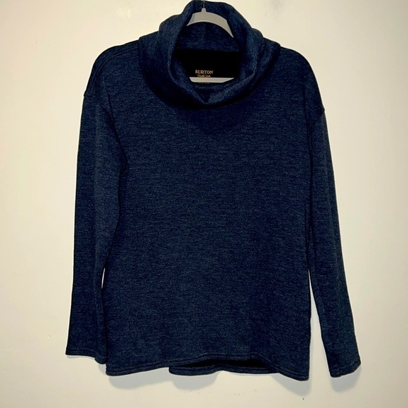 Burton durable goods Sweater Pullover Cowl Mock Turtleneck Knit Top size… - Picture 1 of 6